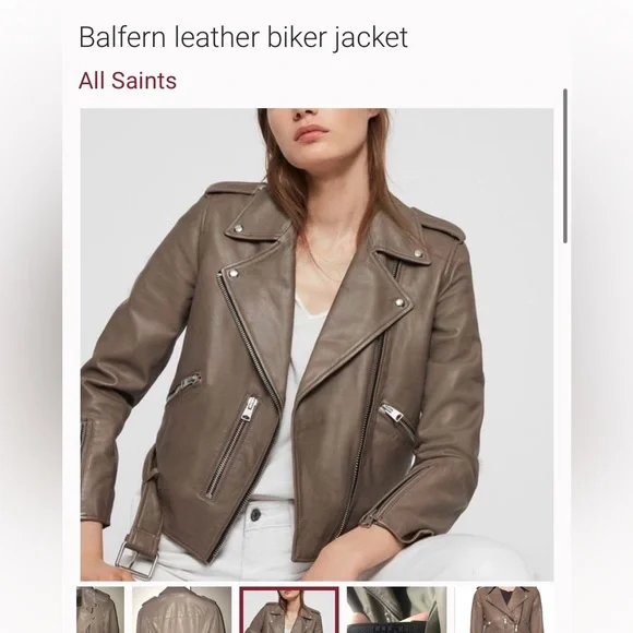 ALL SAINTS like new Balfern leather biker jacketAll Saints